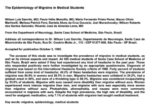 migraine epidemiology
