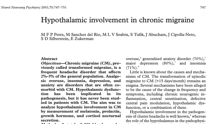 Hypothalamus Chronic Migraine