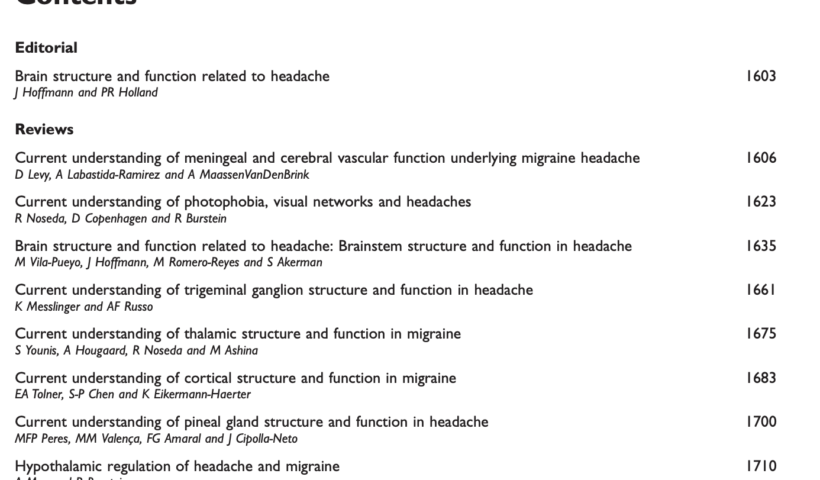 pineal gland cephalalgia